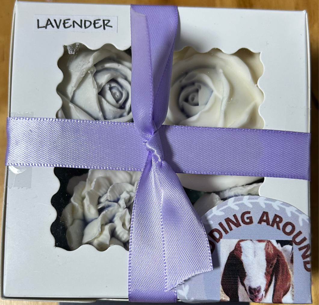 Small Flower Shaped Goats Milk Soap Box