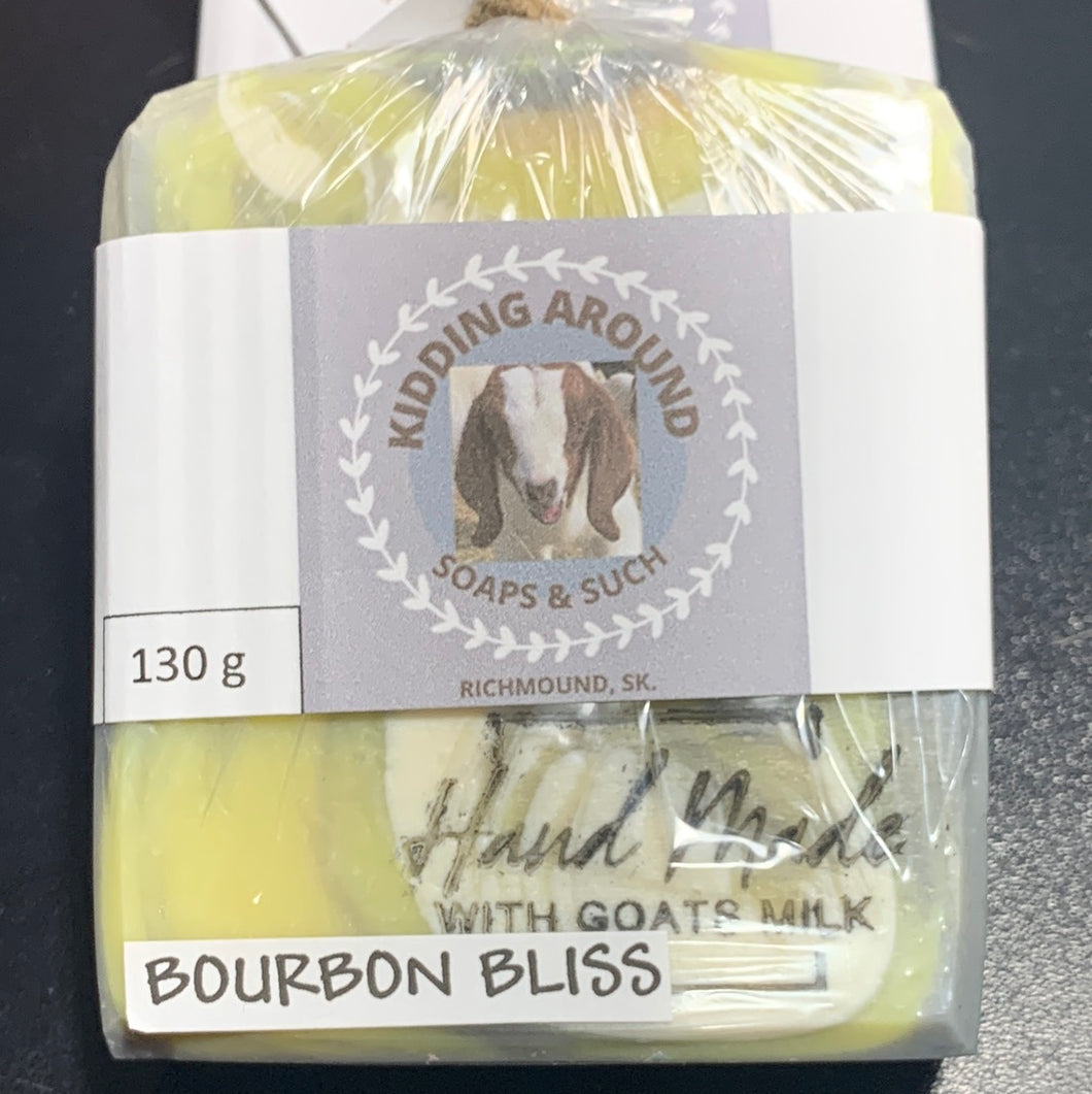 “Bourbon Bliss” Goats Milk Soap Bar